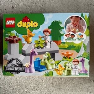 LEGO DUPLO Dinosaur Adventure Set with Green and Purple